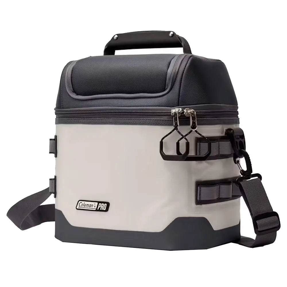 Coleman Pro Soft Cooler 16-Can Mushroom | Durable Insulated Cooler with Dry Storage