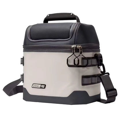 Coleman Pro Soft Cooler 16-Can Mushroom | Durable Insulated Cooler with Dry Storage