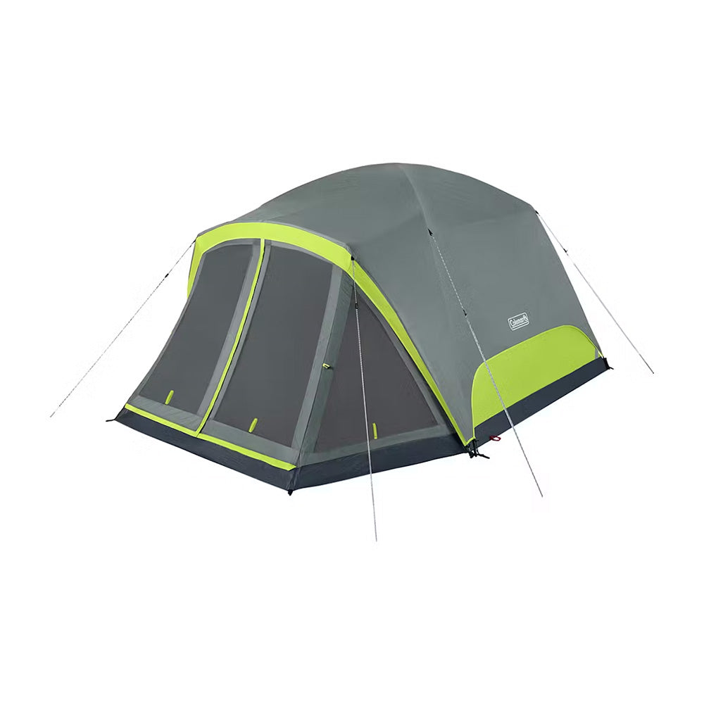 Coleman 6-Person Skydome Camping Tent with Screen Room – Rock Grey