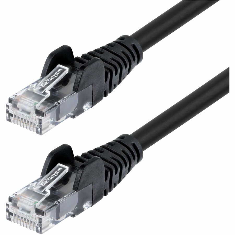 StarTech.com CAT6UTP25FBK 25 ft Black Cat 6 UTP Snagless Ethernet Patch Cable