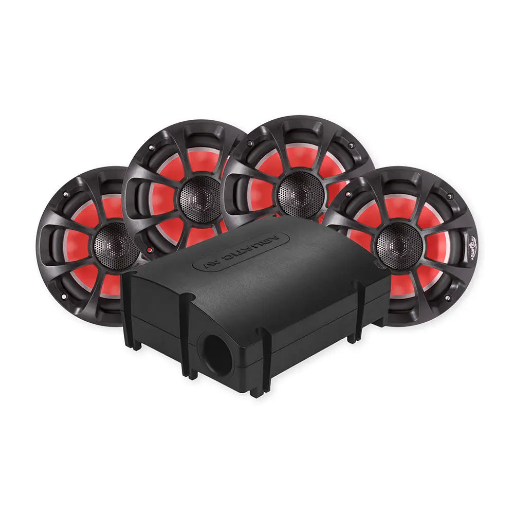 Aquatic AV PRO Sport Platinum Kit with 6.5 inch Coaxial Speakers and SWA6 Bluetooth Subwoofer