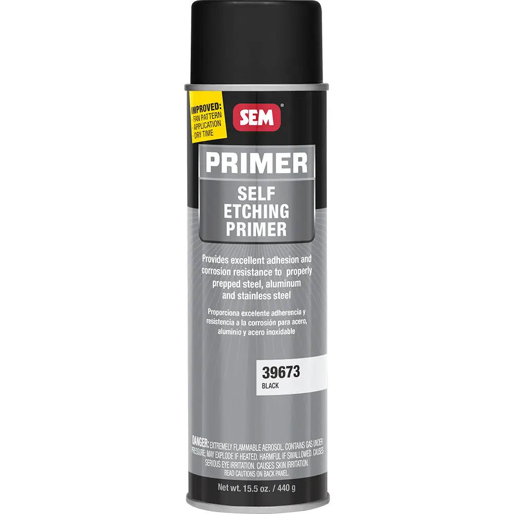 SEM Self Etching Primer 20oz Aerosol Can in Black for Metal Surfaces