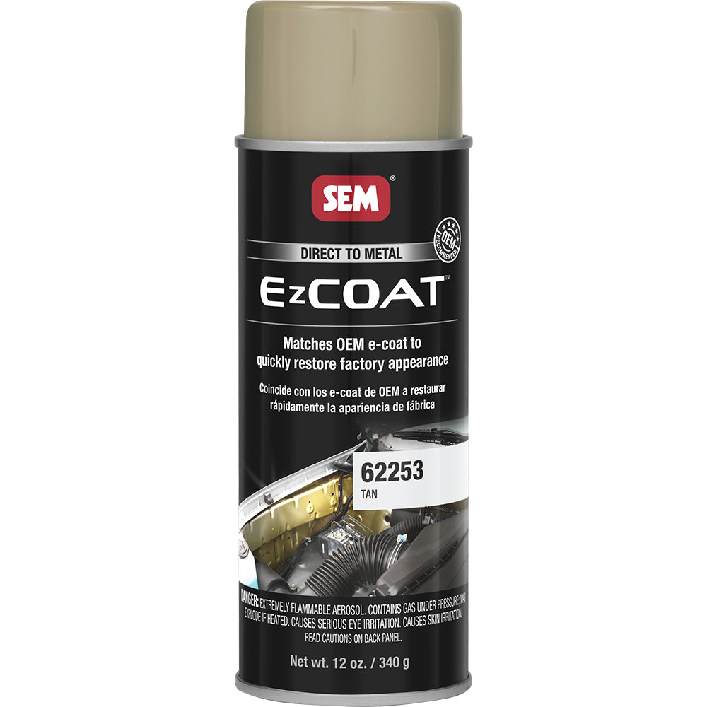SEM Ez Coat 16oz Aerosol Can in Tan - OEM Recommended Direct-to-Metal Coating