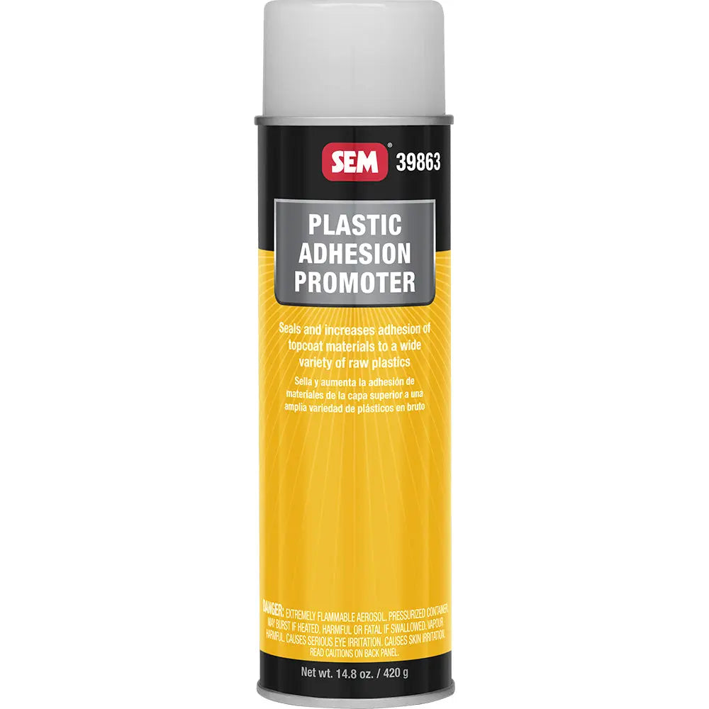 SEM Plastic Adhesion Promoter - 16oz Aerosol Can for Improved Bonding on Raw Plastics