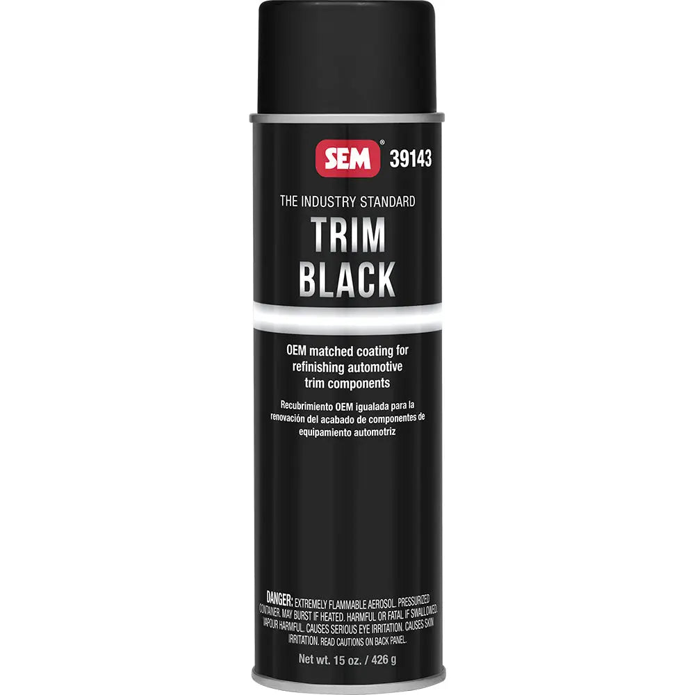 SEM Trim Black Acrylic Coating - 20 oz Aerosol Can for Automotive Trim