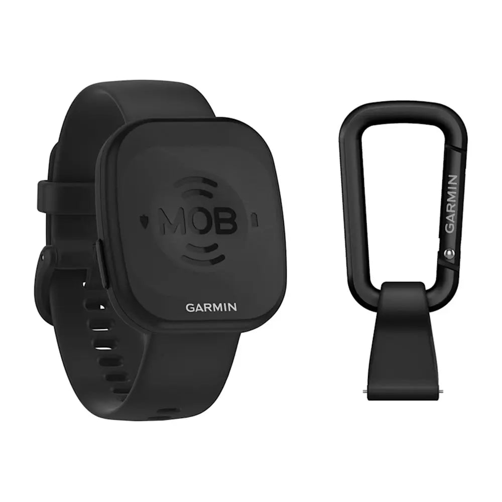 Garmin MOB Tag with Black Quick Release Band — Wireless Personal Locator with Up to 66 ft Range