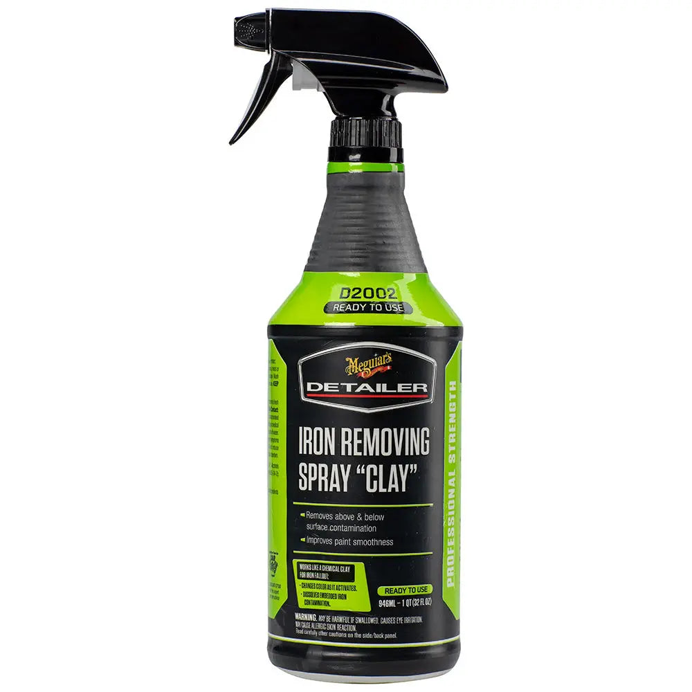 Meguiar's Iron Removing Spray Clay – 32oz for Safe Car Decontamination and Surface Preparation