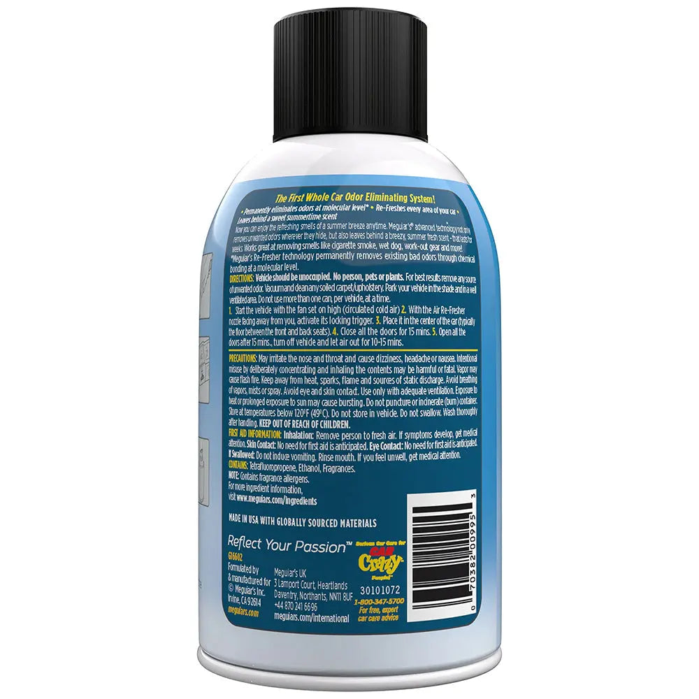 Meguiar's G16602 Whole Car Air Refresher Odor Eliminator - Summer Breeze Scent