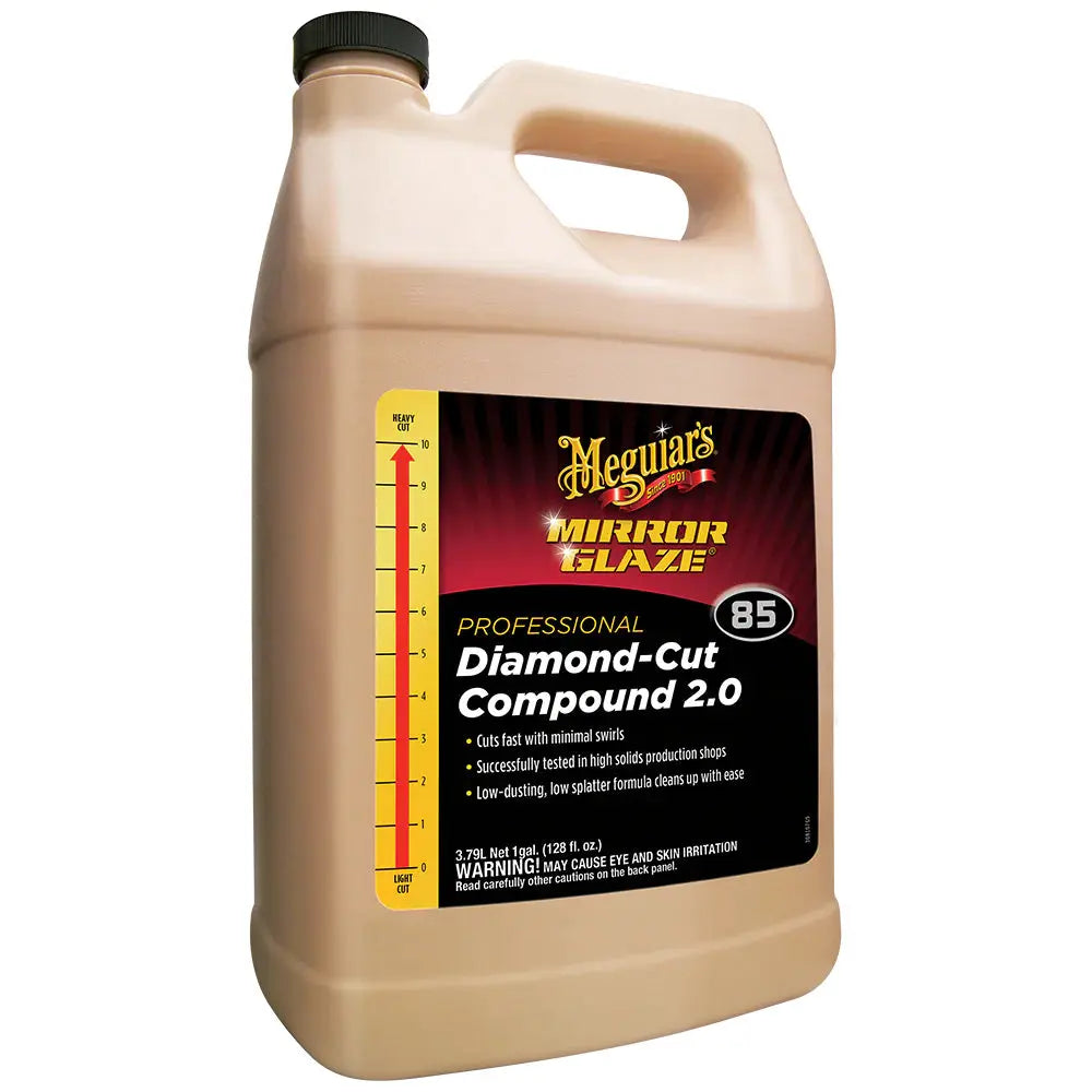 Meguiar's Professional Diamond-Cut Compound 2.0 - 1 Gallon for High-Gloss Car Finishes