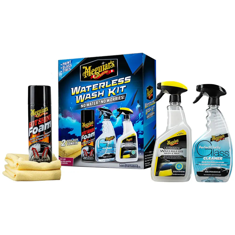 Meguiar's Waterless Wash Kit G55255 – Car Detailing and Protecting Set