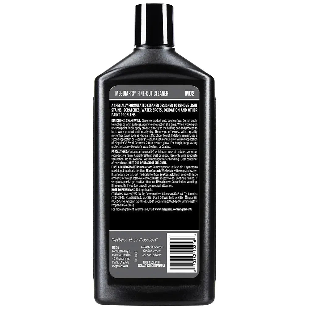 Meguiar's Fine-Cut Cleaner 16oz - Paint Surface Defect Removal and Polishing Solution