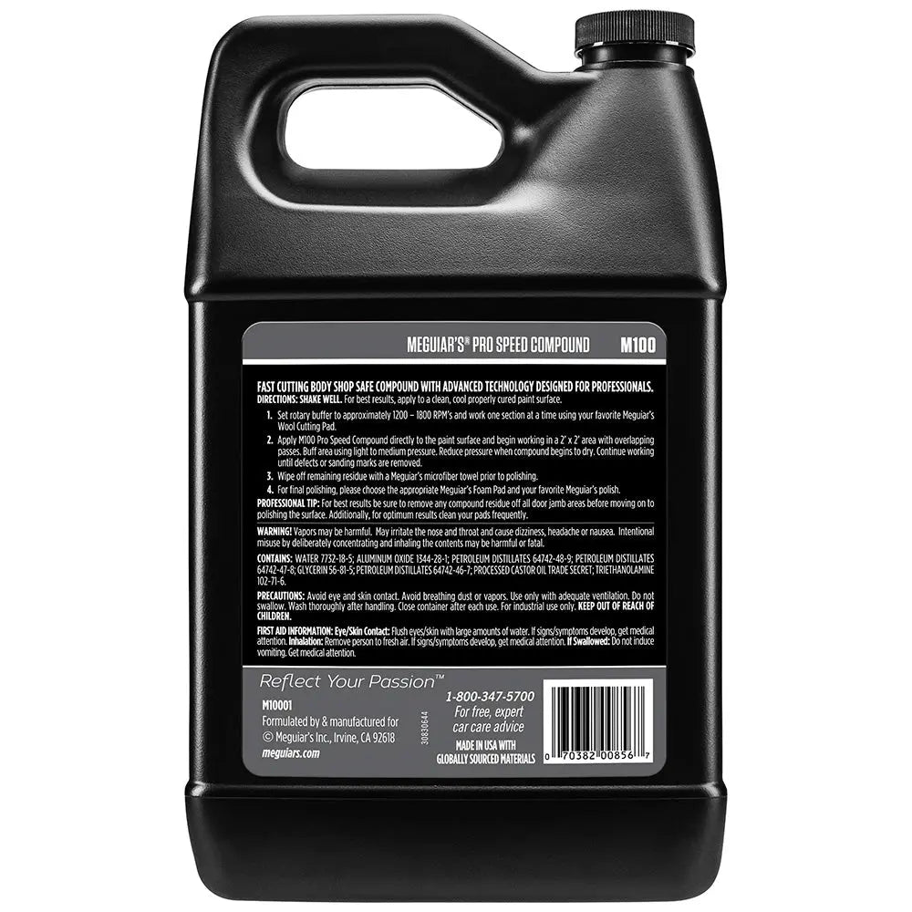 Meguiar's Pro Speed Compound - 1 Gallon for Professional Auto Detailing and Body Shops