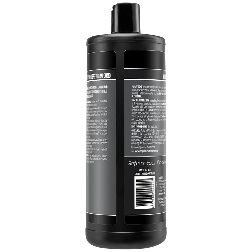 Meguiar's Professional Pro Speed Compound - 32oz for Fast Scratch and Swirl Removal