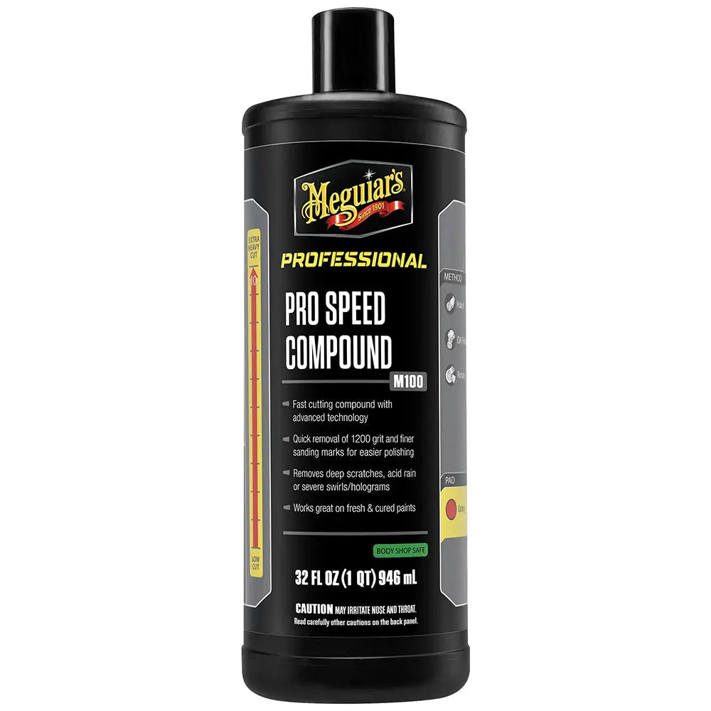 Meguiar's Professional Pro Speed Compound - 32oz for Fast Scratch and Swirl Removal