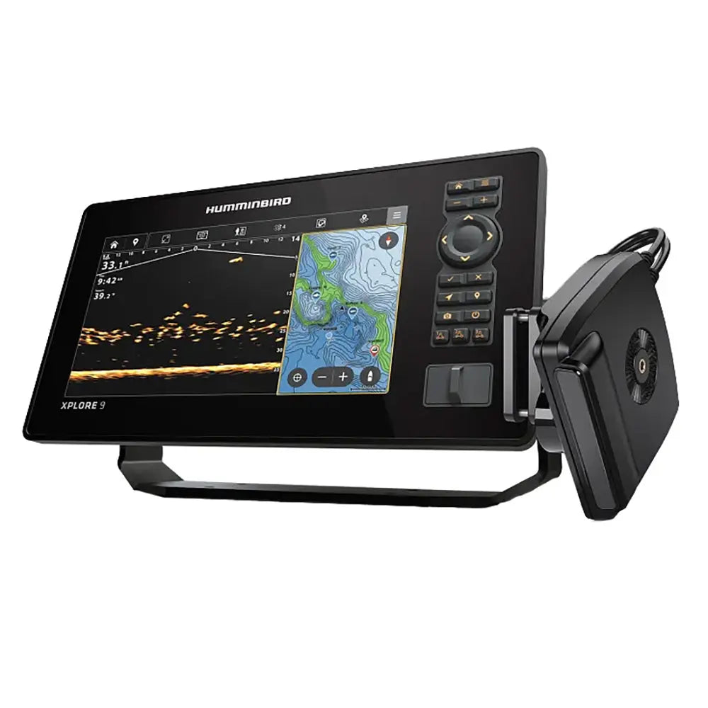 Humminbird Ice Xplore 9-Inch Mega Live 2 Bundle for Ice Fishing with Real-Time Sonar Imaging and LakeMaster Mapping