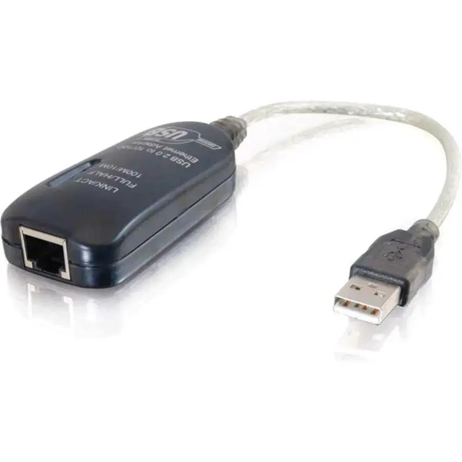 C2G 7.5in USB 2.0 to Ethernet Adapter for Laptops and Desktops by Legrand Group