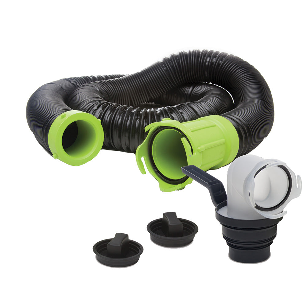 Thetford Titan Premium 15' Sewer Hose Kit with Universal Bayonet Connection and 5-in-1 Sewer Adapter