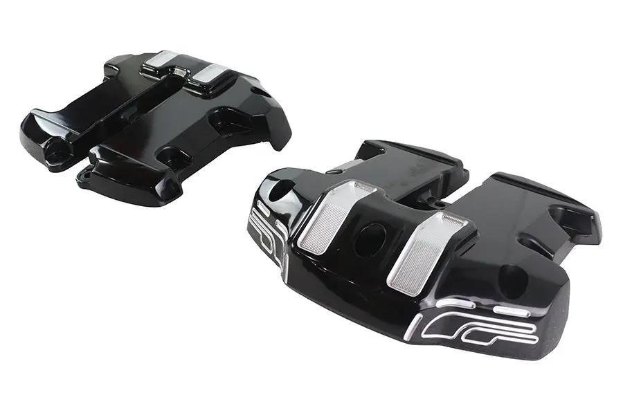 Motorshop M8 Rocker Box Set Black for Harley Davidson FLT and FXE Models by Motorshop