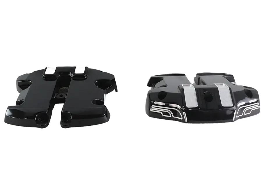 Motorshop M8 Rocker Box Set Black for Harley Davidson FLT and FXE Models by Motorshop