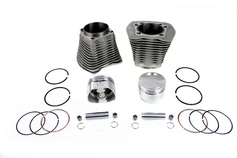 Motorshop 88 Inch Evolution Big Bore Cylinder Kit Silver for Harley Davidson FLST by Motorshop