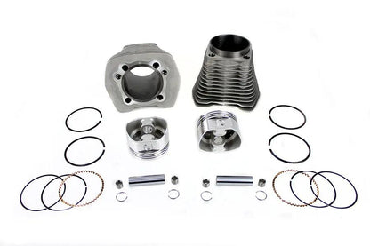 Motorshop 88 Inch Evolution Big Bore Cylinder Kit Silver for Harley Davidson FLST by Motorshop