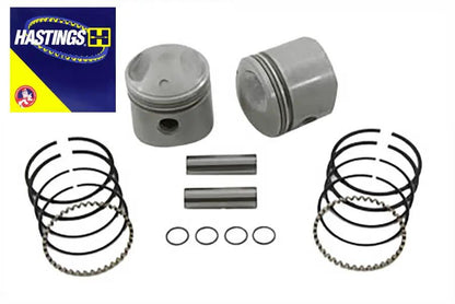 Motorshop Replica 74 inch Overhead Valve Piston Set .010 Oversize for Harley Davidson FL by Motorshop