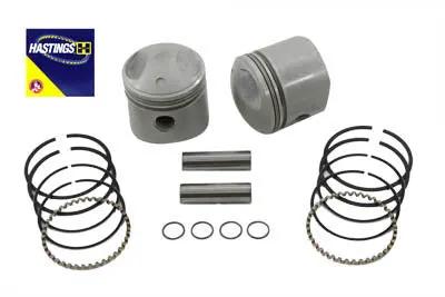 Motorshop Replica 74 Inch Overhead Valve Piston Set .030 Oversize for Harley Davidson FL by Motorshop