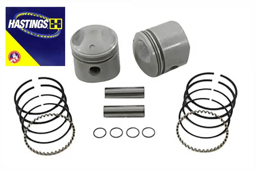 Motorshop Replica 74 inch Overhead Valve Piston Set .040 Oversize for Harley Davidson FL by Motorshop