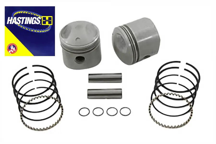 Motorshop Replica 74 Inch Overhead Valve Piston Set .070 Oversize for Harley Davidson FL by Motorshop