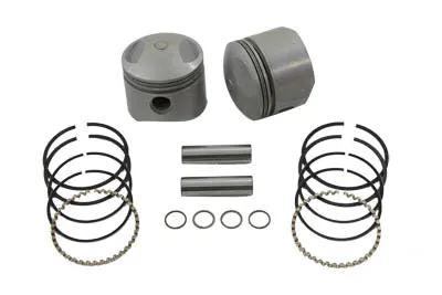 Motorshop Replica 80 Inch Overhead Valve Piston Set Standard Size for Harley Davidson FL and FX Models by Motorshop