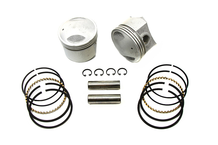Motorshop E-840-010 3-5/8-Inch Piston Set .010 Oversize for Harley-Davidson Panhead and Shovelhead