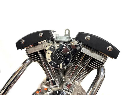 V-Twin Evolution Shovelhead Rocker Box Cover Set for Harley Davidson FLT Models by V-Twin