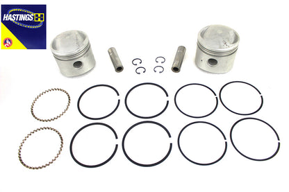 Motorshop 74 Inch Overhead Valve Piston Set for Harley Davidson FL Models