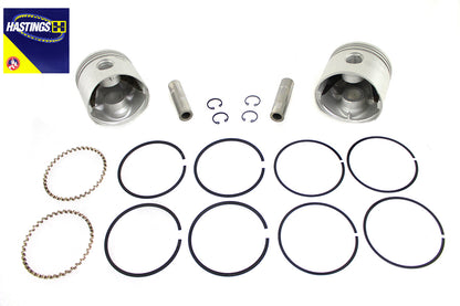 Motorshop 74 Inch Overhead Valve Piston Set for Harley Davidson FL Models