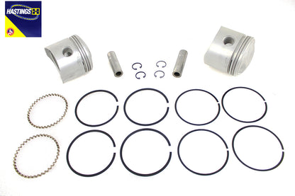 Motorshop 74 Inch Overhead Valve Piston Set for Harley Davidson FL Models