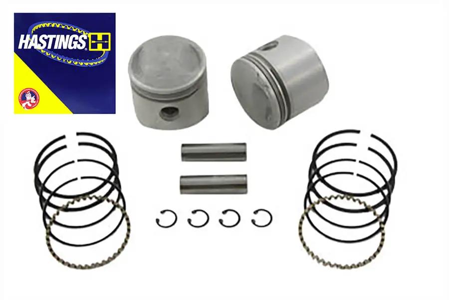 Motorshop 74 inch Overhead Valve Piston Set .010 Oversize for Harley Davidson FL by Motorshop