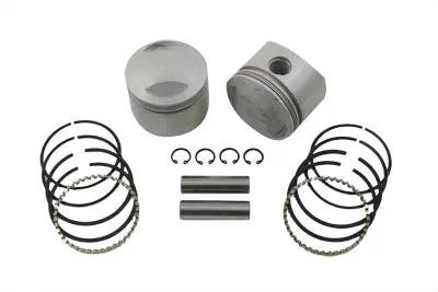 Motorshop 80 inch Overhead Valve Piston Set .020 Oversize for Harley Davidson FL & FX Models by Motorshop