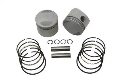 Motorshop 80 Inch Overhead Valve Piston Set .040 Oversize for Harley Davidson FL and FX Models by Motorshop