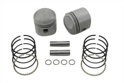 Motorshop 74 Inch Overhead Valve Piston Set Standard Size for Harley Davidson FL Models by Motorshop