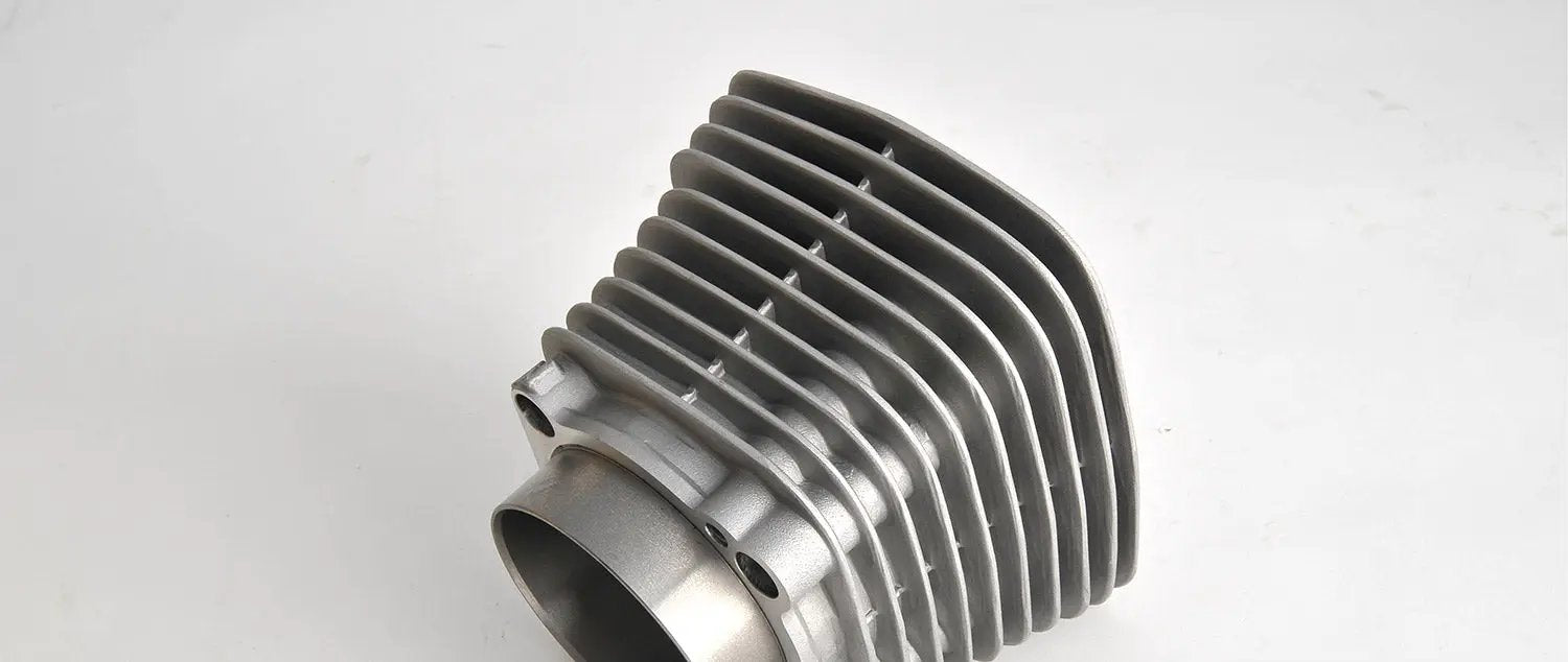 Motorshop Replica 1200cc Silver Finish Cylinder – Fits Harley Davidson XL (1988-1997) by Motorshop