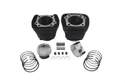 Motorshop 1200cc Cylinder and Piston Conversion Kit Black for Harley Davidson XL (1986-1995) by Motorshop