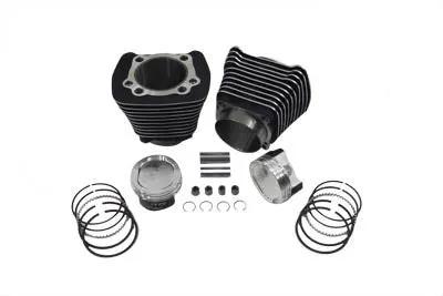 Motorshop 1200cc Cylinder and Piston Conversion Kit Black for Harley Davidson XL (1986-1995) by Motorshop
