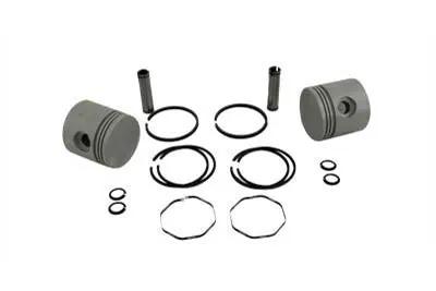 Eastern 3-5/16 inch Piston Set .010 Oversize for Harley Davidson UL Engines by Eastern