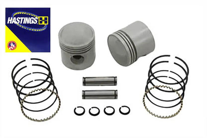 Motorshop 61 Inch Overhead Valve 3-5/16 Inch Piston Set Standard Size for Harley Davidson EL by Motorshop