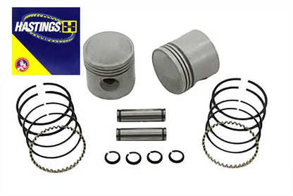Motorshop 3-5/16 inch Piston Set with .020 Oversize for Harley Davidson EL (1936-1940) by Motorshop