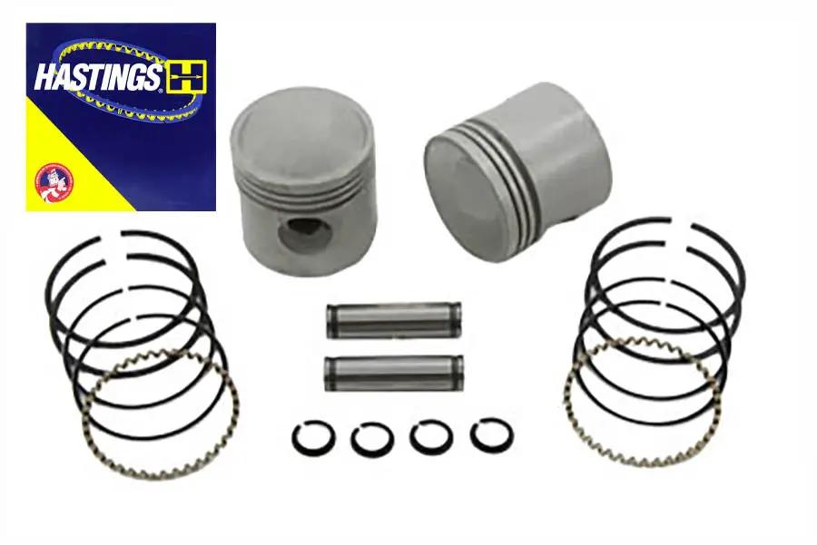 Motorshop 3-5/16 inch Piston Set with .060 Oversize for Harley Davidson EL Models by Motorshop