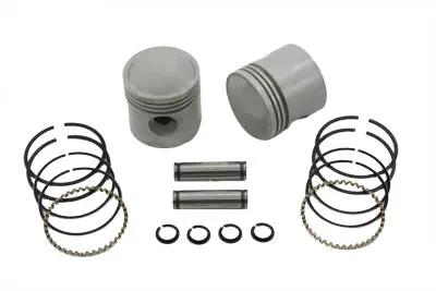 Motorshop 3-5/16 inch Piston Kit .080 Oversize for Harley Davidson EL Models by Motorshop
