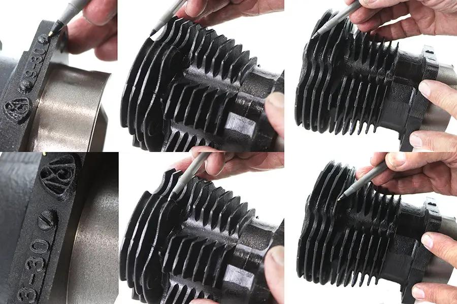 Motorshop Replica 61 Inch Knucklehead Cylinder Set Black for Harley Davidson EL (1936-1945) by Motorshop