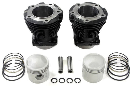 Motorshop Replica 61 Inch Knucklehead Cylinder Set Black for Harley Davidson EL (1936-1945) by Motorshop