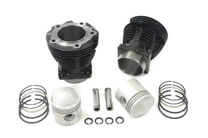 Motorshop Replica 61 Inch Knucklehead Cylinder Set Black for Harley Davidson EL (1936-1945) by Motorshop